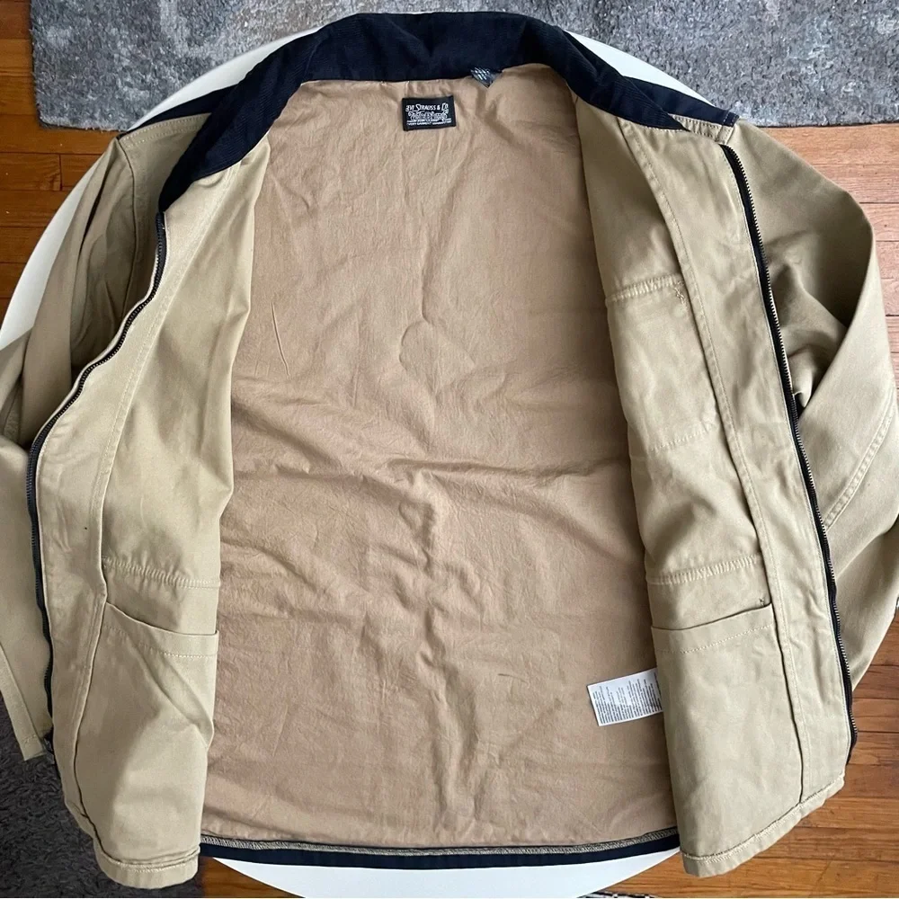 Levi’s Men’s Skateboarding Hunters Jacket Khaki Size Medium Relaxed Fit